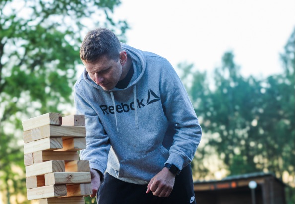 Concentrating on giant Jenga
